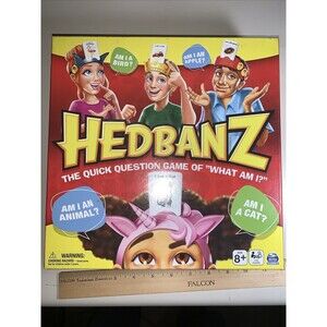 Spin Master Hedbanz Picture Guessing Game Complete 2-6 Players Ages 6+ 9 EUC